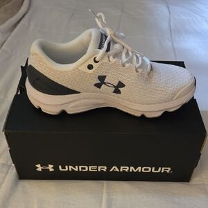 Under Armour White and Black Athletic Shoes